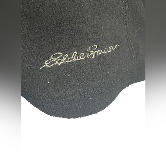 Eddie Bauer Women’s Sweater Black Jumper Lightweight Fleece Sweatshirt Size: L - Picture 4 of 5